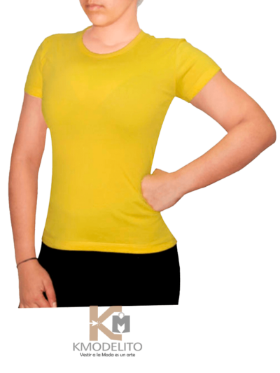Polos en Algodón Jersey Amarillo Brasil